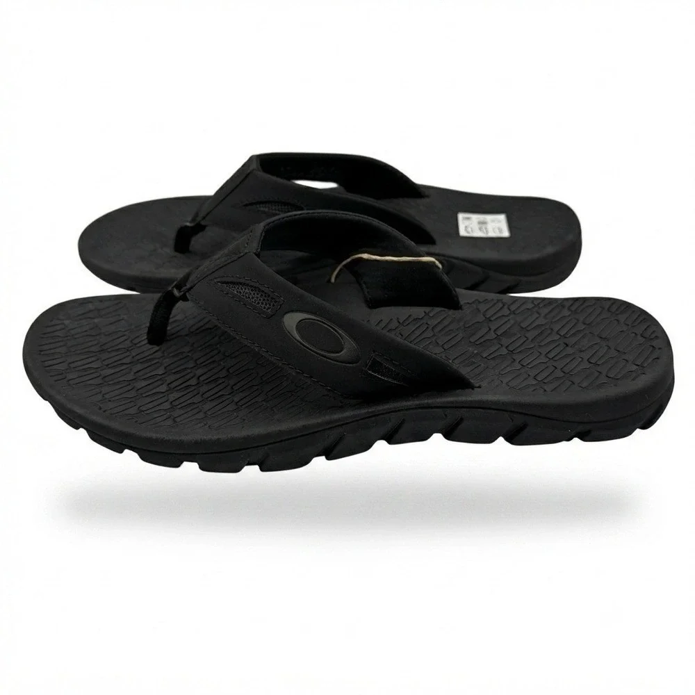 Oakley Operative Sandal 2.0 Mens Size 13 Blackout Sport Flip Flop Black **NEW**